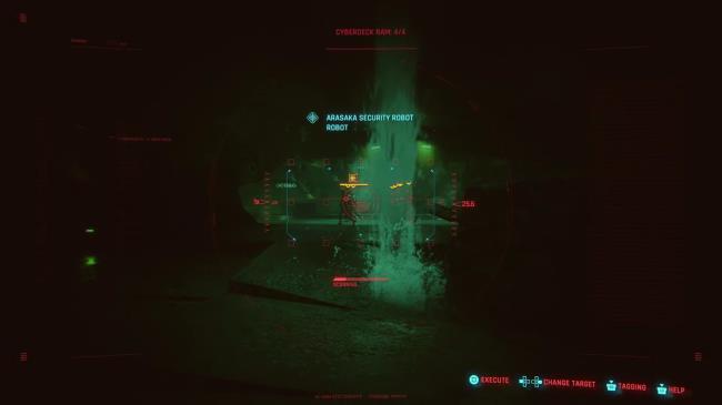 Arasaka Security Robot at the Seismic Room Belly of the Beast Cyberpunk 2077
