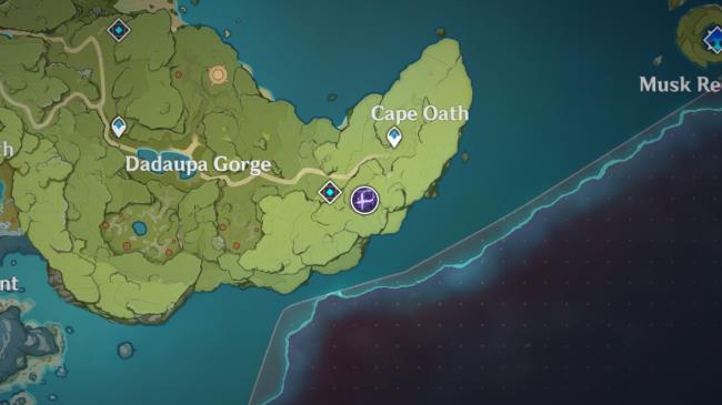 Location of Electro Hypostasis near Cape Oath