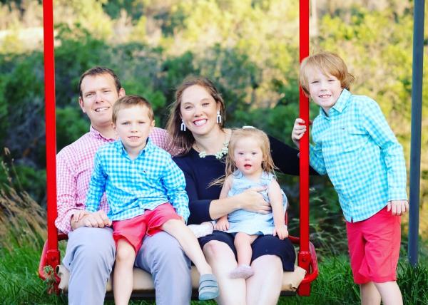 Sally McCance and her family.