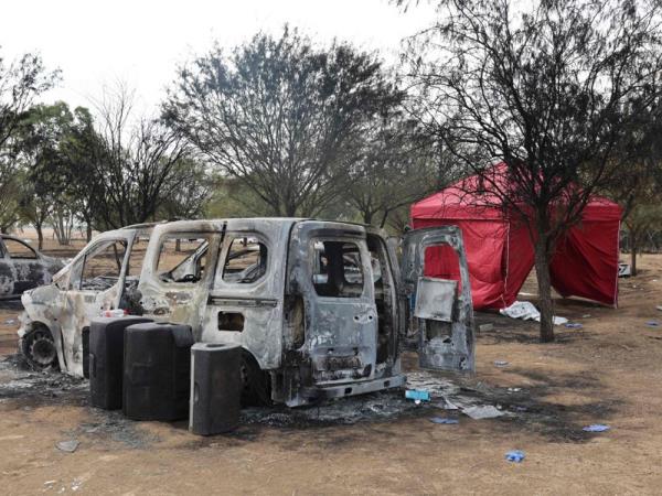 Burnt vehicles
