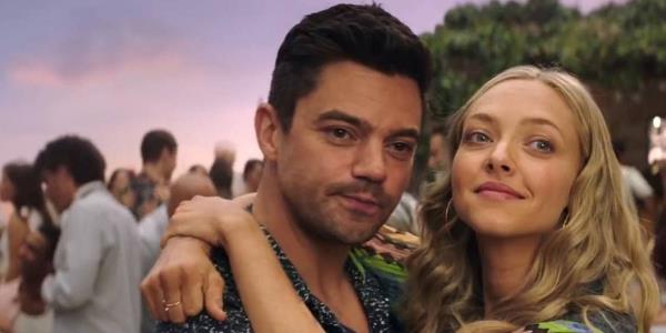 Dominic Cooper and Amanda Seyfried in Mamma Mia Here We Go Again