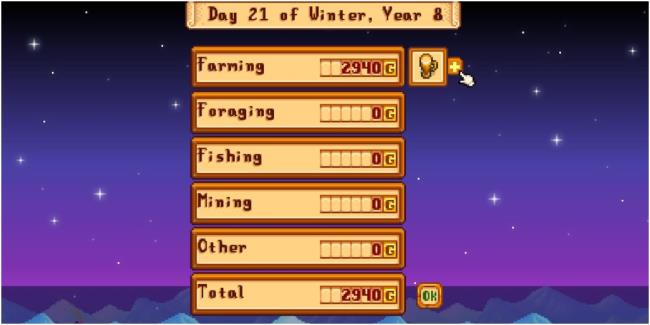 Stardew Valley Sale Screen Selling Pale Ale