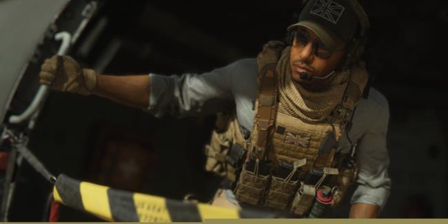 call of duty modern warfare 2 character looking out of a helicopter