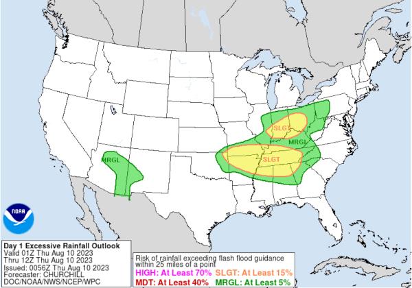 Excessive rainfall outlook