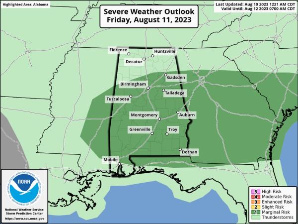 Friday severe outlook