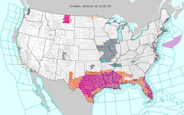 Heat advisories